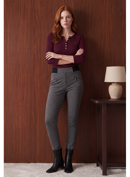 PANTALON - MARLON - GRIS - Un Jour Ailleurs