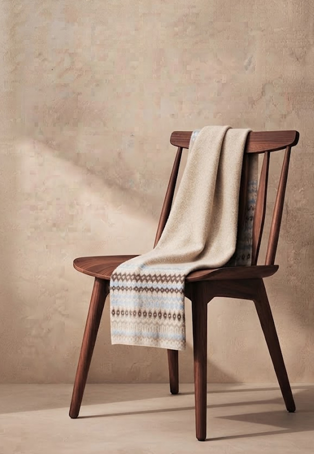 ECHARPE 100% LAINE - MONTAGNE - SABLE CHINE - Un Jour Ailleurs