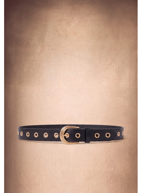 CEINTURE - MACARON - NOIR - Un Jour Ailleurs