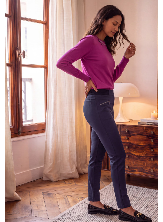 PANTALON - MARLON - MARINE - Un Jour Ailleurs