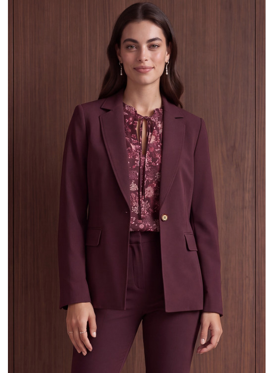 VESTE - MISSIA - AUBERGINE - Un Jour Ailleurs