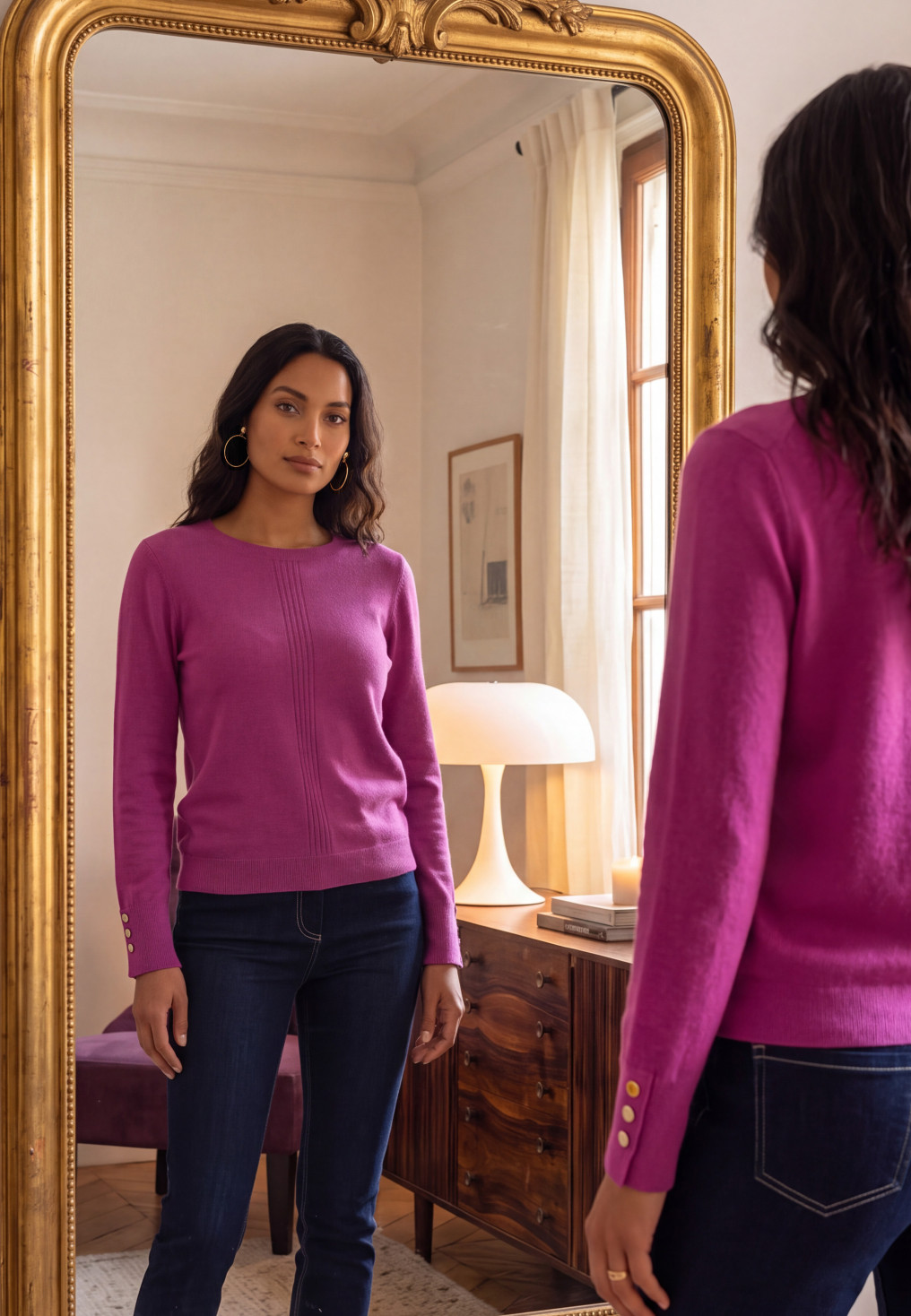 PULL 100% LAINE - MOZZA - ORCHID - Un Jour Ailleurs