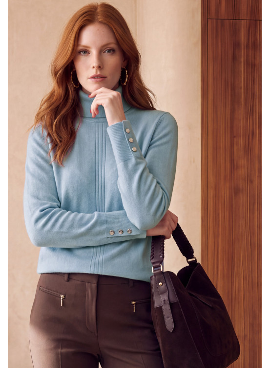 PULL 100% LAINE - MEZZANI - ARDOISE - Un Jour Ailleurs