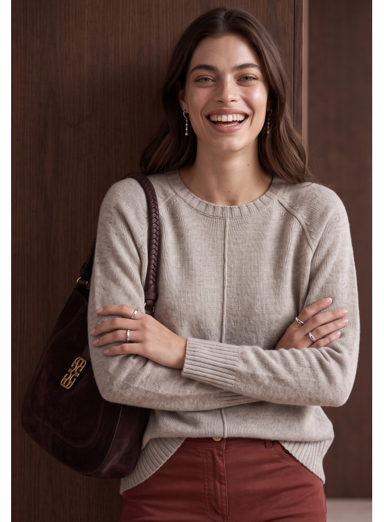 PULL - MESANGE - TAUPE CHINE - Un Jour Ailleurs