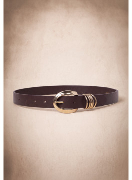 CEINTURE CUIR - MARKOUS - BROWN - Un Jour Ailleurs