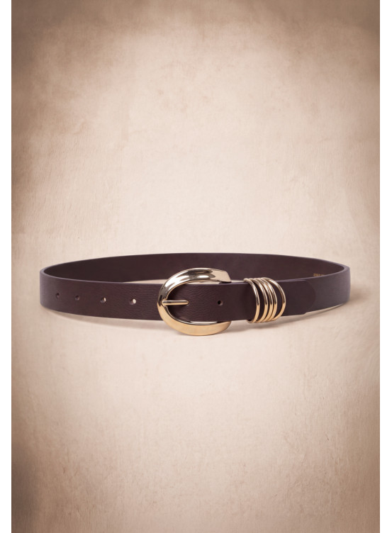 CEINTURE CUIR - MARKOUS - BROWN - Un Jour Ailleurs