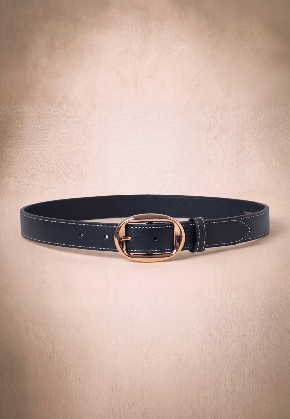 CEINTURE CUIR - MOOKYN - MARINE - Un Jour Ailleurs