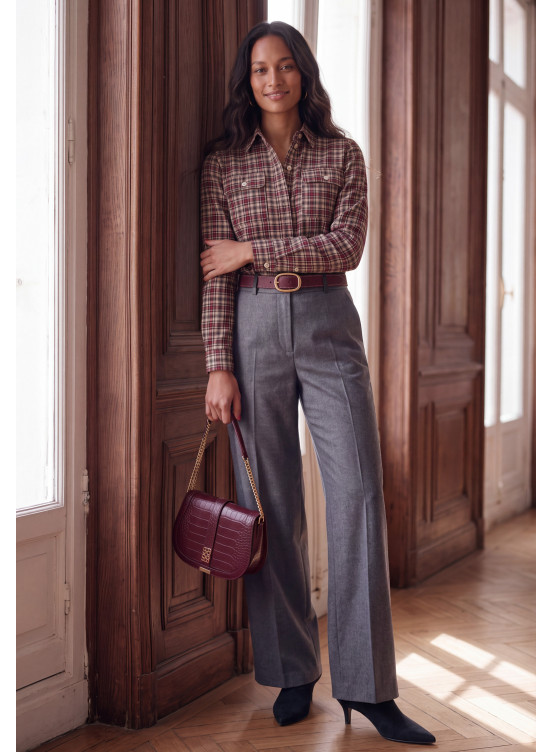 CHEMISE - MAGDALENA - AUBERGINE