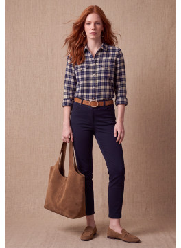PANTALON 7/8EME - MOANE - MARINE - Un Jour Ailleurs
