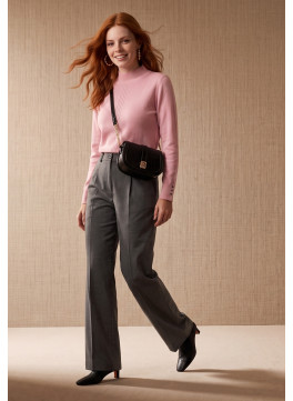 PULL 100% LAINE - MOCACCINO - POUDRE CHINE - Un Jour Ailleurs