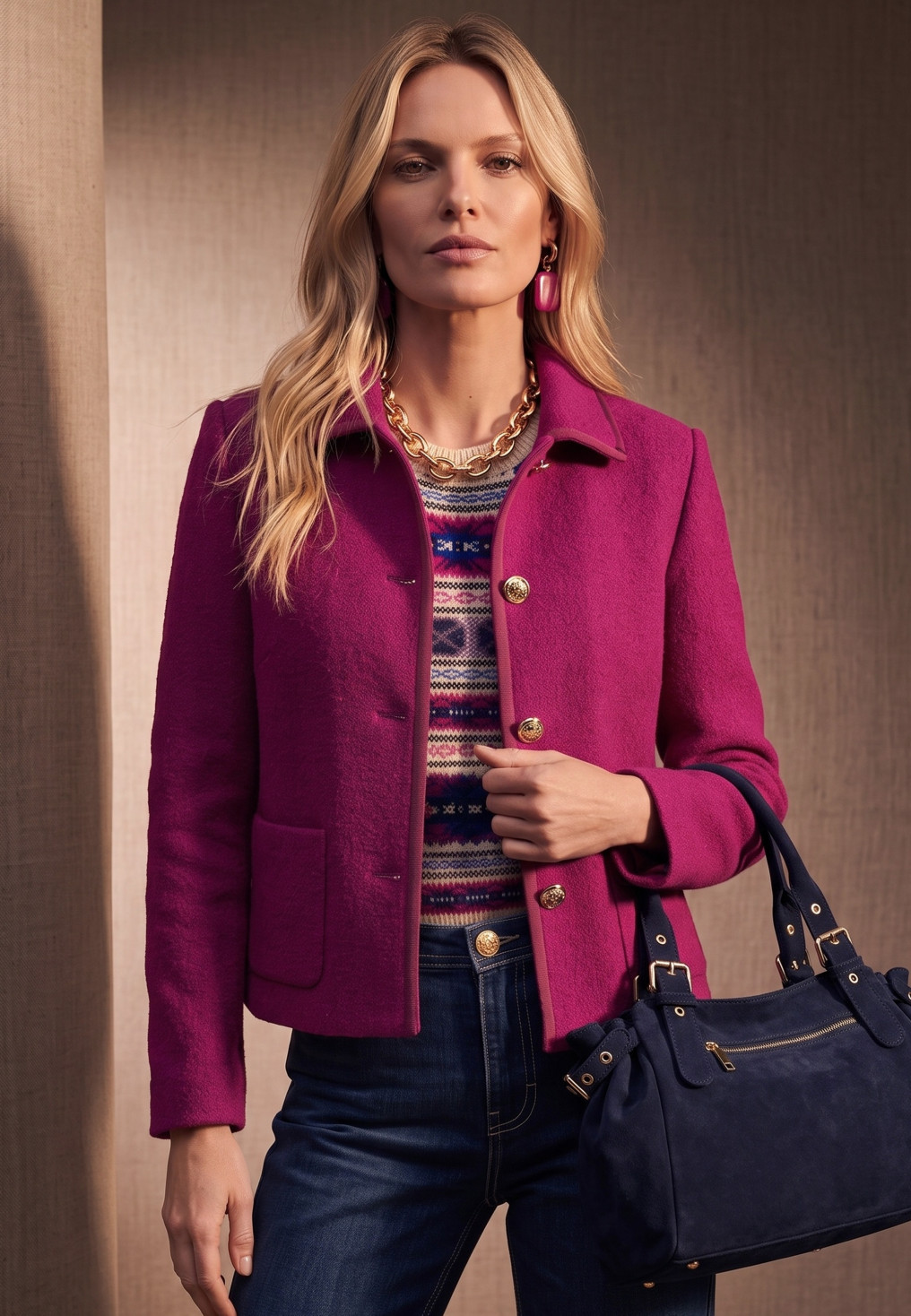 VESTE - MELVIN - FUSCHIA