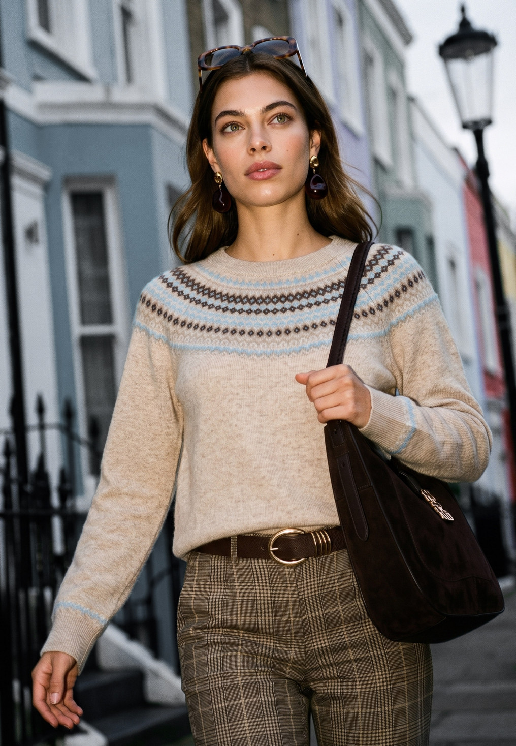 PULL JACQUARD - MONTAGNE - SABLE CHINÉ - Un Jour Ailleurs