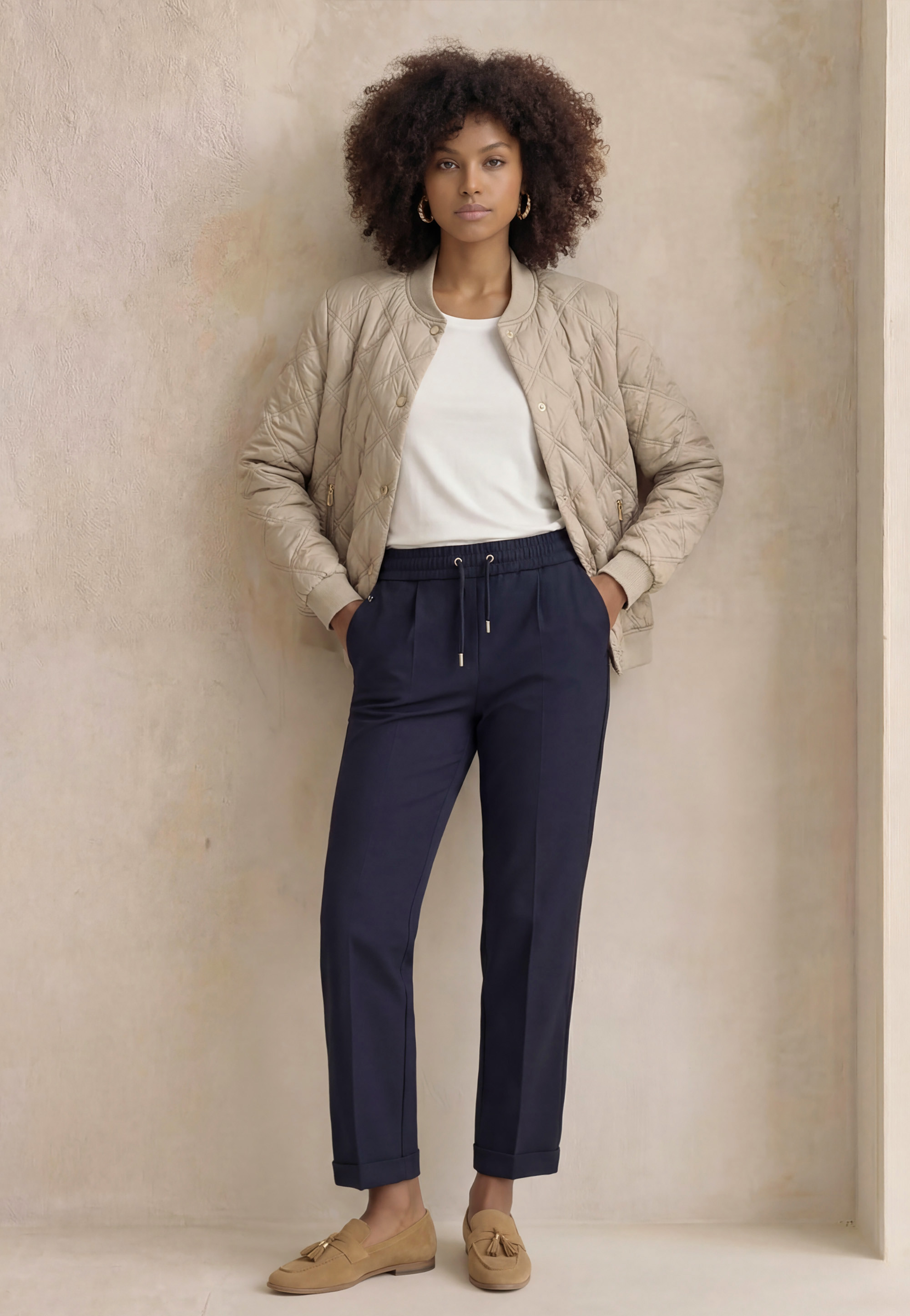PANTALON - LINO - MARINE