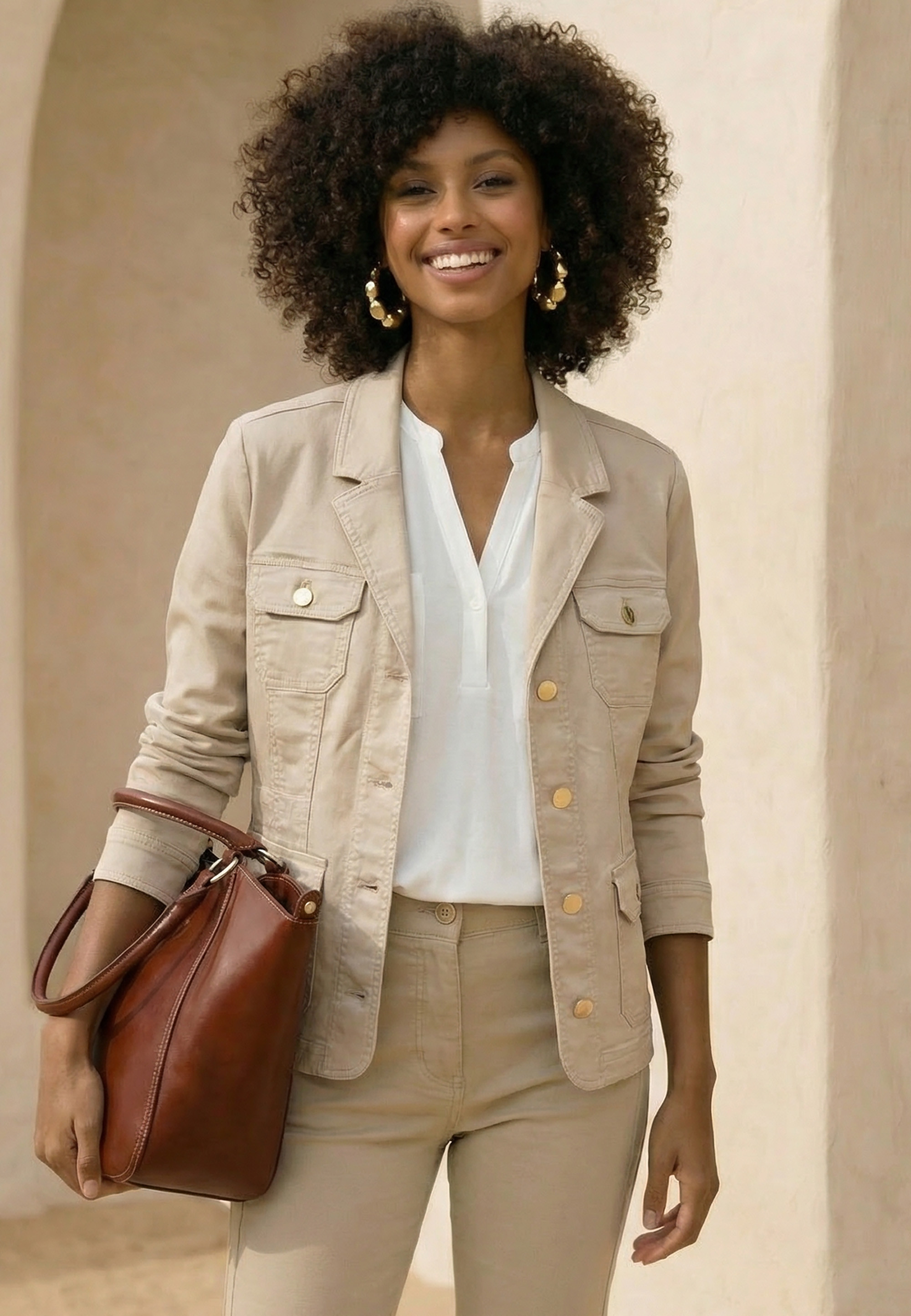 VESTE - LATINA - SABLE