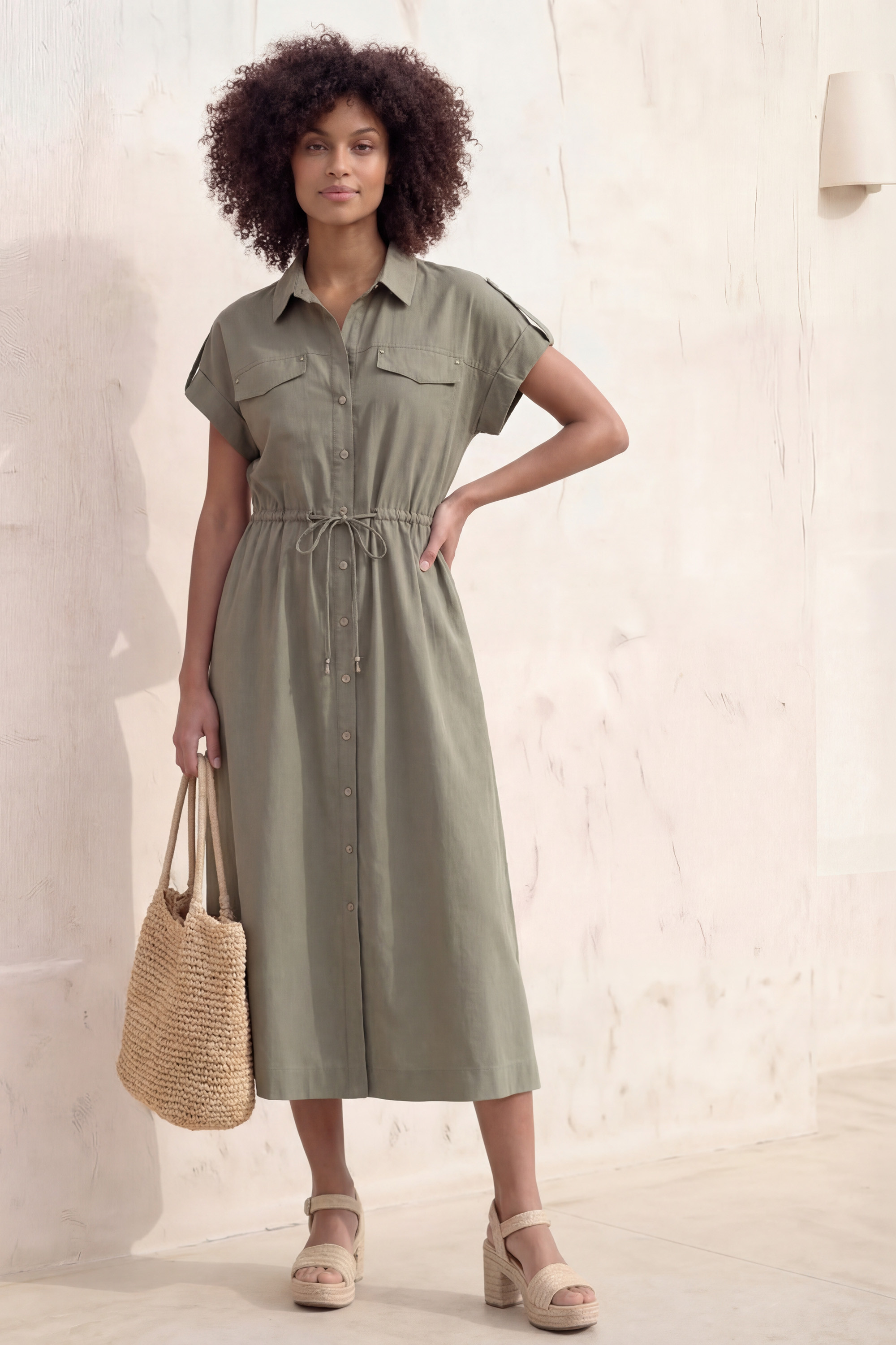 ROBE - LOUVA - KAKI