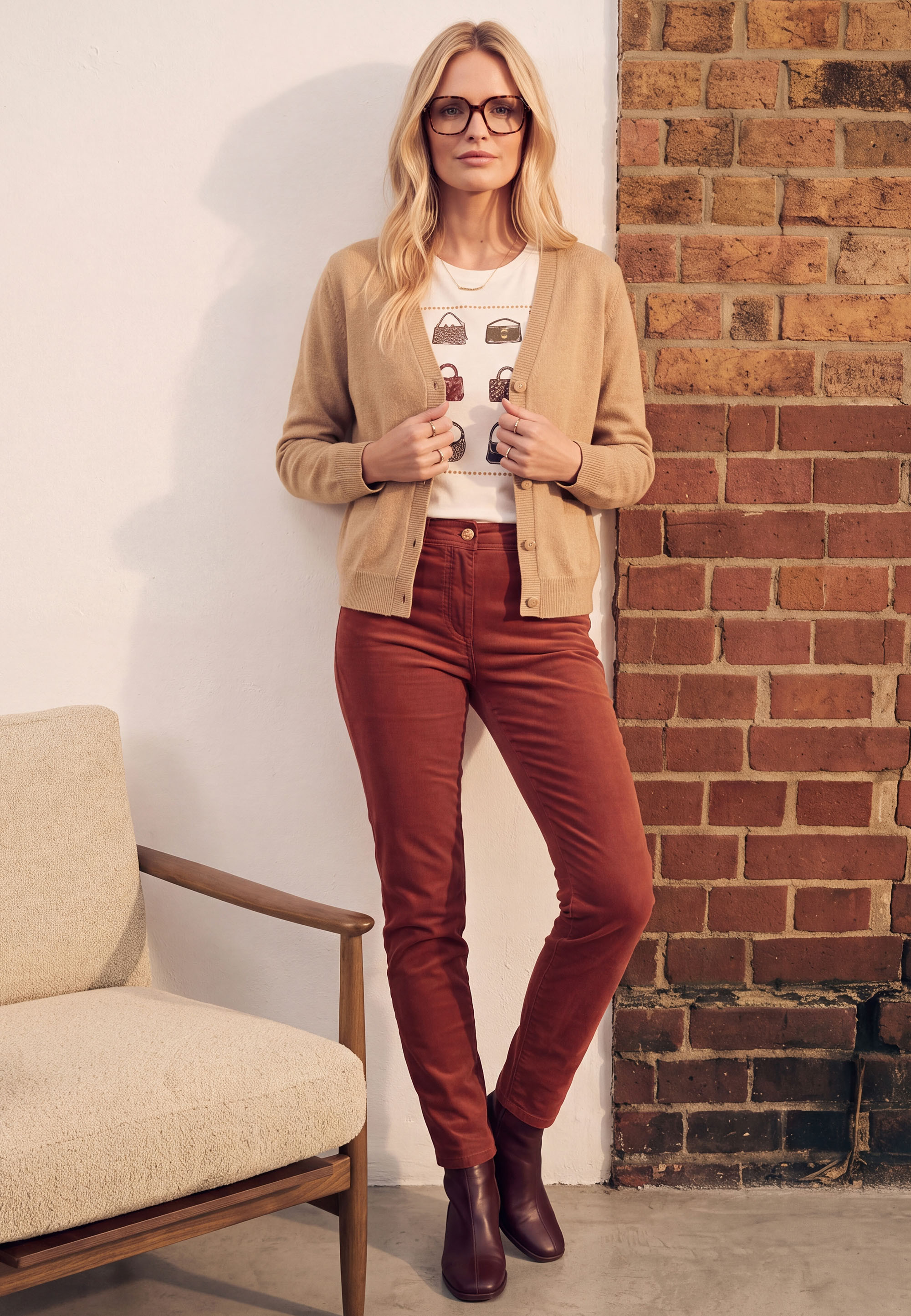 GILET - MARTINE - CAMEL CLAIR